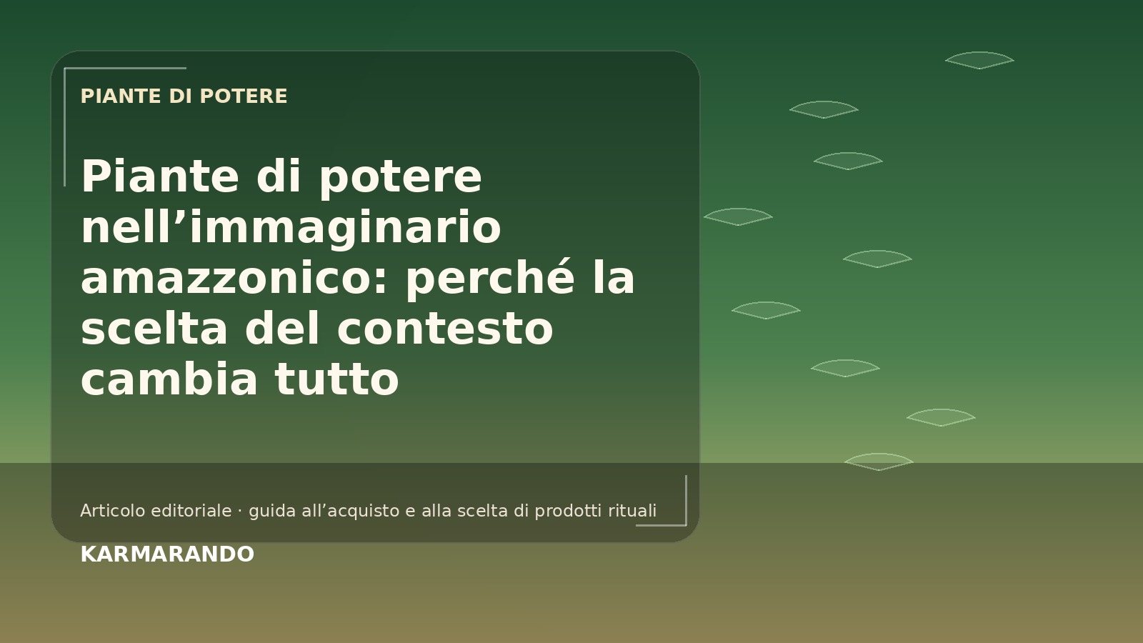 Planta de poder no imaginario amazônico: porque a escolha do contexto muda tudo