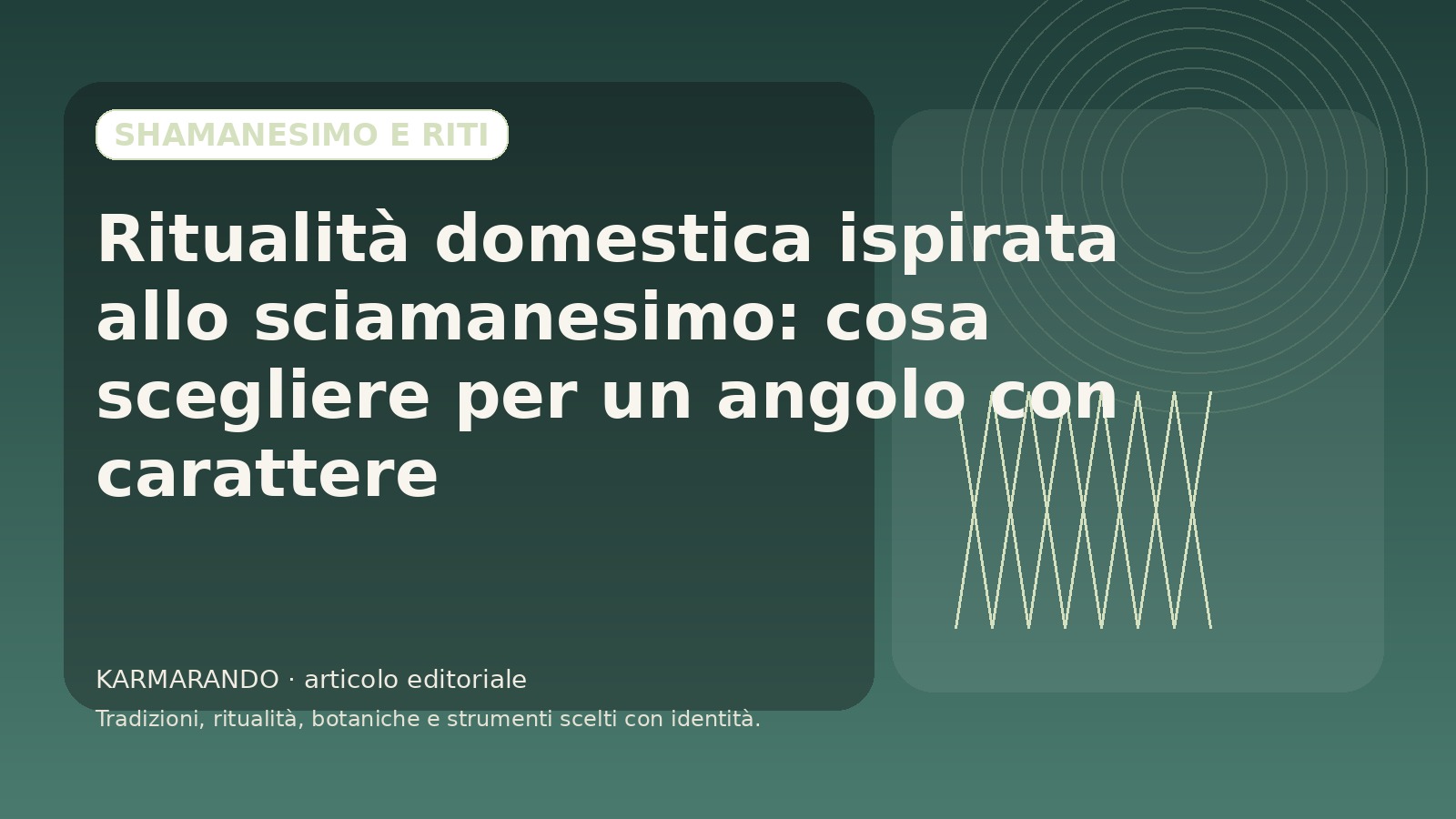 Retualidade doméstica inspirada no chiamênis: o que escolher para um ângulo com carácter