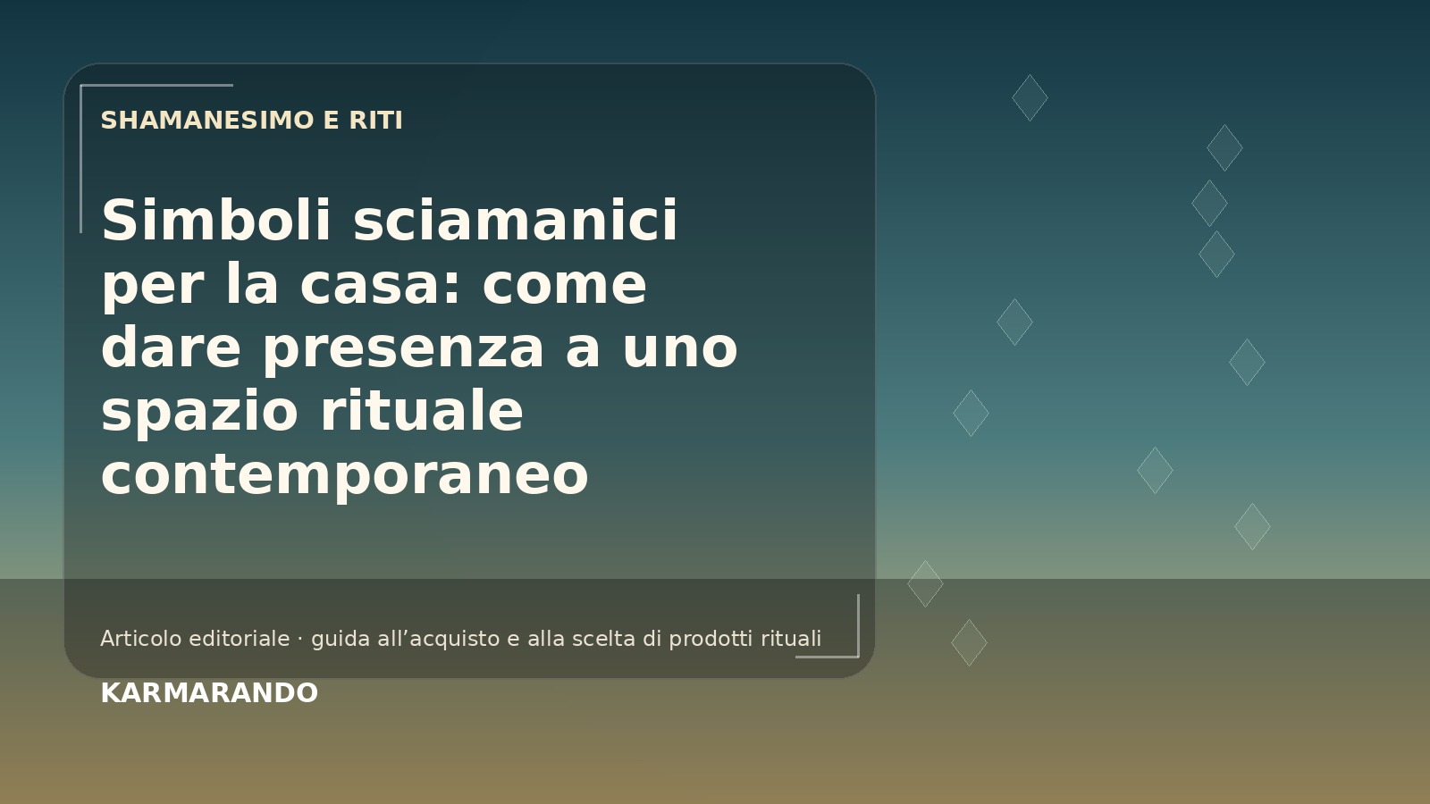Símbolos de xamaica para a casa: como dar presença a um espaço ritual contemporâneo