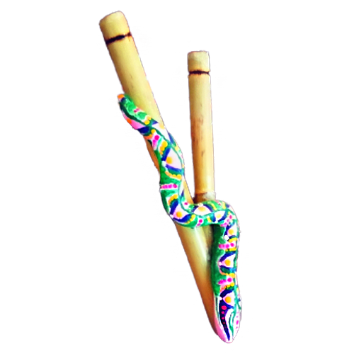 Kuripe Grande Serpente - Mixcolor Primordial De Bambu