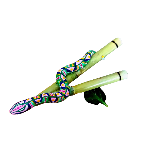 Kuripe Grande Serpente - Mixcolor Primordial De Bambu